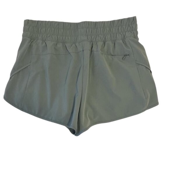 Avia Women’s Running Shorts Olive Green Size L Fits Medium Inner Liner w/Pockets - Picture 2 of 6